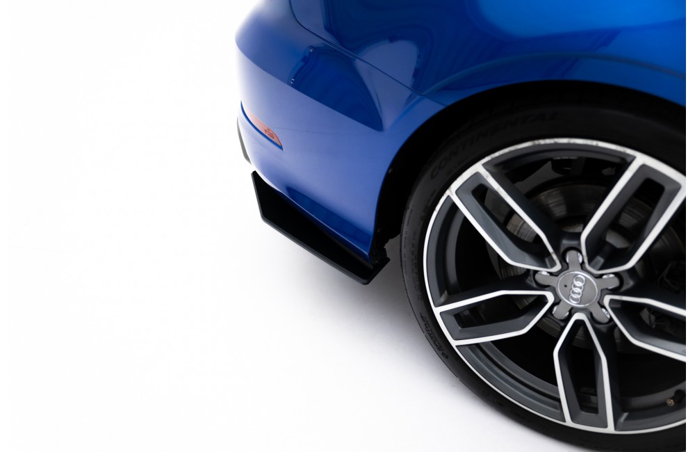 Street Pro Rear Side Splitters  Audi S3 Sedan 8V - Black
