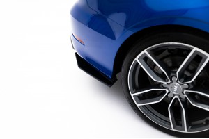 Street Pro Rear Side Splitters  Audi S3 Sedan 8V - Black