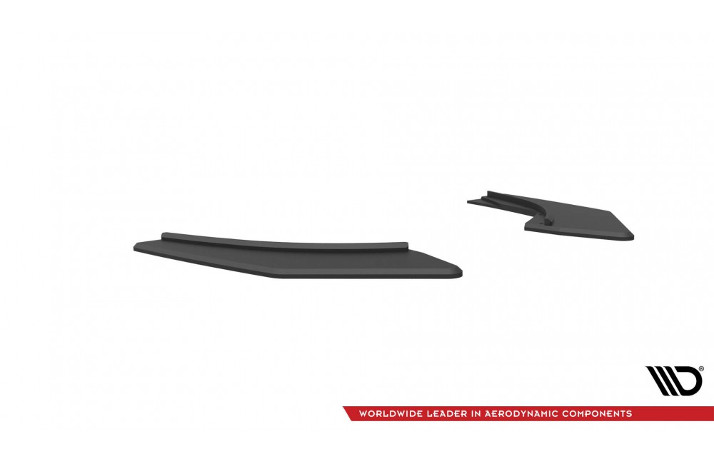Street Pro Rear Side Splitters  Audi S3 Sedan 8V - Black