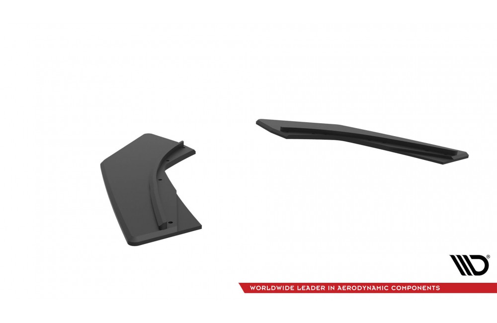 Street Pro Rear Side Splitters  Audi S3 Sedan 8V - Black
