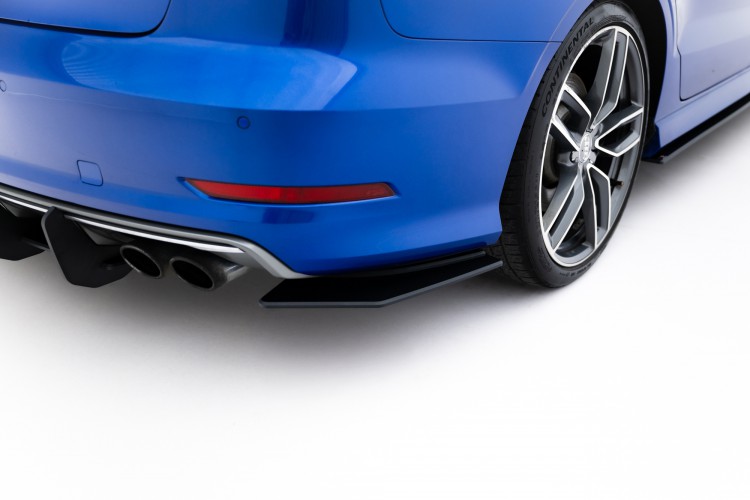 Street Pro Πίσω Πλευρικοί Splitters Audi S3 Sedan 8V