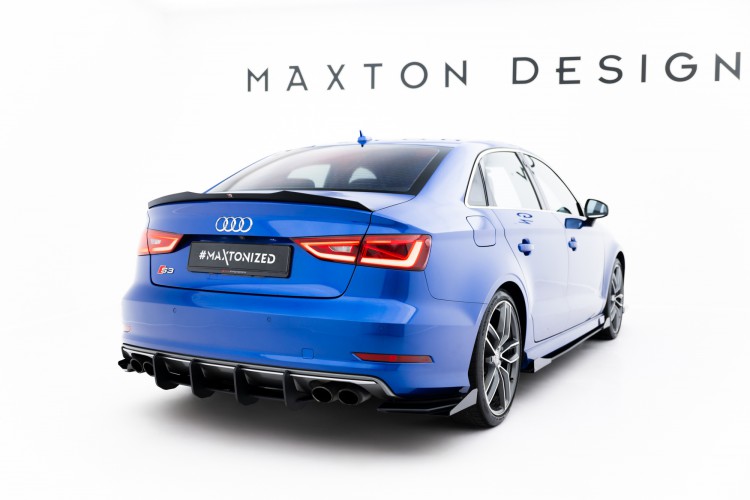 Street Pro Πίσω Πλευρικοί Splitters + Flaps Audi S3 Sedan 8V