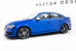 Street Pro Side Skirts Diffusers Audi S3 / A3 S-Line Sedan 8V - Black Street Pro Side Skirts Diffusers Audi S3 / A3 S-Line Sedan 8V - Black