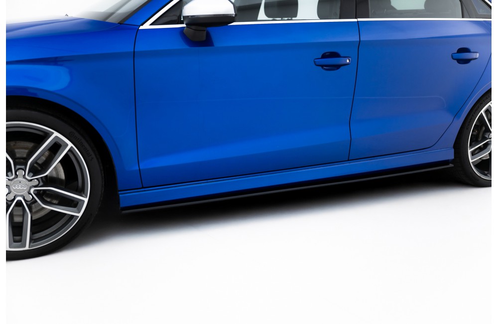 Street Pro Side Skirts Diffusers Audi S3 / A3 S-Line Sedan 8V - Black Street Pro Side Skirts Diffusers Audi S3 / A3 S-Line Sedan 8V - Black