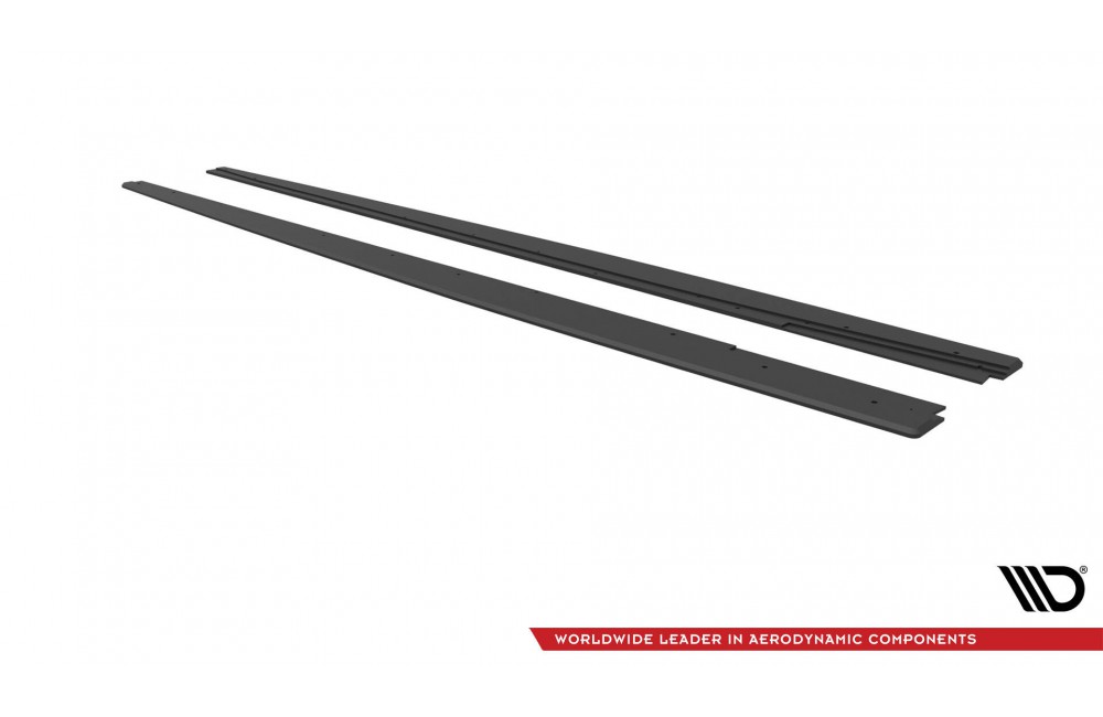 Street Pro Side Skirts Diffusers Audi S3 / A3 S-Line Sedan 8V - Black Street Pro Side Skirts Diffusers Audi S3 / A3 S-Line Sedan 8V - Black