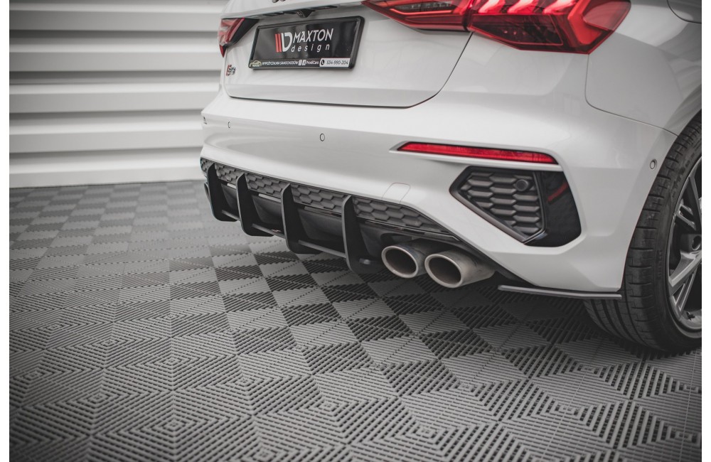 Street Pro Rear Diffuser Audi S3 Sportback 8Y - Black