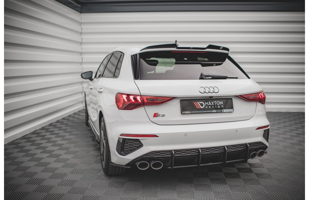 Street Pro Rear Diffuser Audi S3 Sportback 8Y - Black