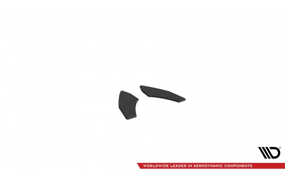 Street Pro Rear Side Splitters Audi S3 Sportback 8Y - Black