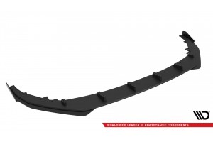 Street Pro Front Splitter + Flaps Audi A3 S-Line Sedan / S3 Sedan 8Y Facelift - Black + Gloss Flaps