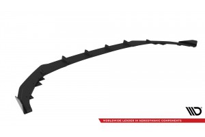 Street Pro Front Splitter + Flaps Audi A3 S-Line Sedan / S3 Sedan 8Y Facelift - Black + Gloss Flaps