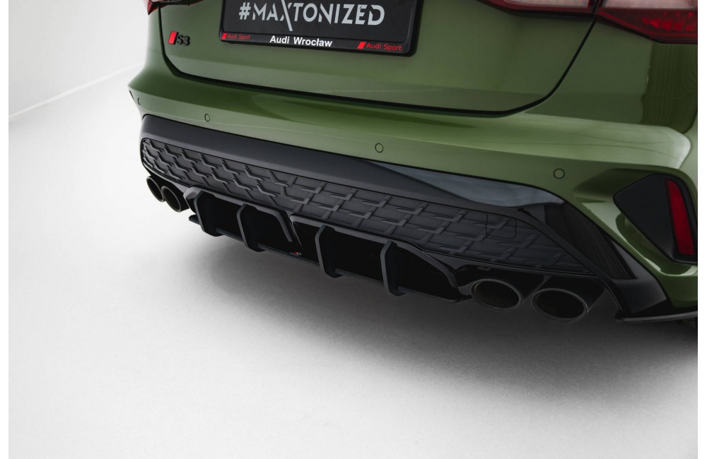 Street Pro Rear Diffuser Audi S3 Sportback 8Y Facelift - Black