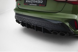 Street Pro Rear Diffuser Audi S3 Sportback 8Y Facelift - Black