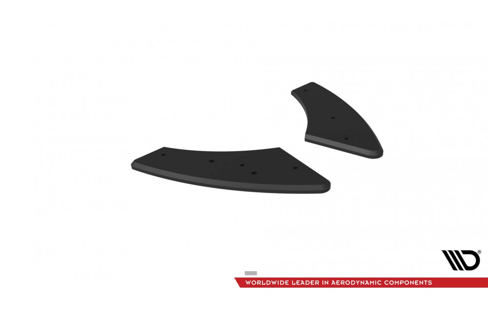 Street Pro Rear Side Splitters  Audi S3 Sportback 8Y Facelift - Black