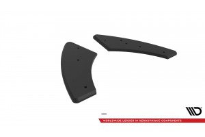 Street Pro Rear Side Splitters  Audi S3 Sportback 8Y Facelift - Black