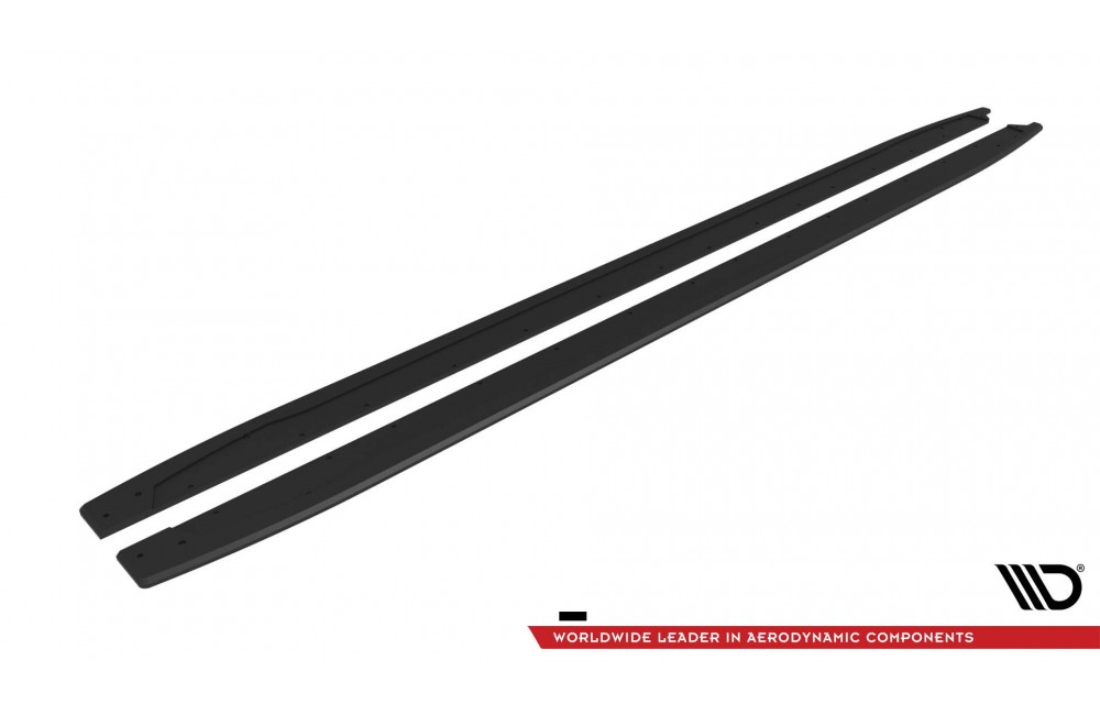 Street Pro Side Skirts Diffusers Audi S3 Sportback / A3 S-line Sportback 8Y Facelift - Black Street Pro Side Skirts Diffusers Audi S3 Sportback / A3 S-line Sportback 8Y Facelift - Black