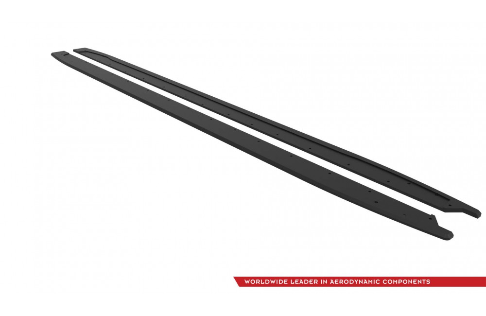 Street Pro Side Skirts Diffusers Audi S3 Sportback / A3 S-line Sportback 8Y Facelift - Black Street Pro Side Skirts Diffusers Audi S3 Sportback / A3 S-line Sportback 8Y Facelift - Black