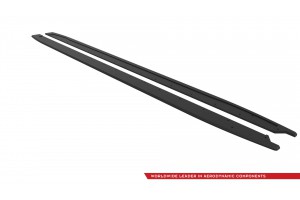 Street Pro Side Skirts Diffusers Audi S3 Sportback / A3 S-line Sportback 8Y Facelift - Black Street Pro Side Skirts Diffusers Audi S3 Sportback / A3 S-line Sportback 8Y Facelift - Black