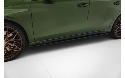 Street Pro Side Skirts Diffusers Audi S3 Sportback / A3 S-line Sportback 8Y Facelift - Black