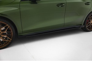 Street Pro Side Skirts Diffusers + Flaps Audi S3 Sportback / A3 S-line Sportback 8Y Facelift - Black + Gloss Flaps Street Pro Side Skirts Diffusers + Flaps Audi S3 Sportback / A3 S-line Sportback 8Y Facelift - Black + Gloss Flaps