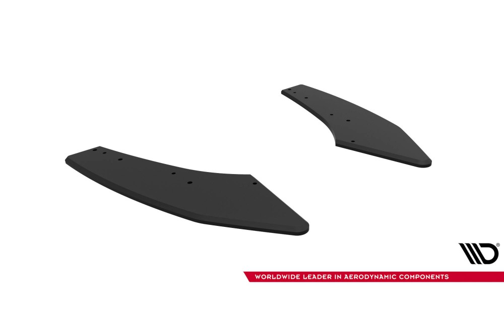 Street Pro Rear Side Splitters  Audi S3 Sedan 8Y Facelift - Black