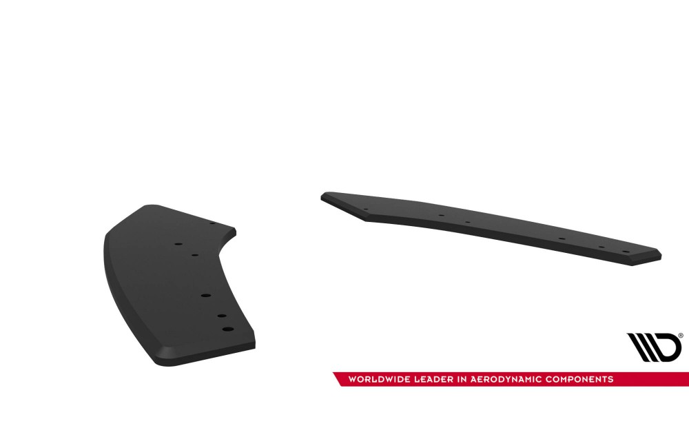 Street Pro Rear Side Splitters  Audi S3 Sedan 8Y Facelift - Black