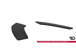 Street Pro Rear Side Splitters  Audi S3 Sedan 8Y Facelift - Black