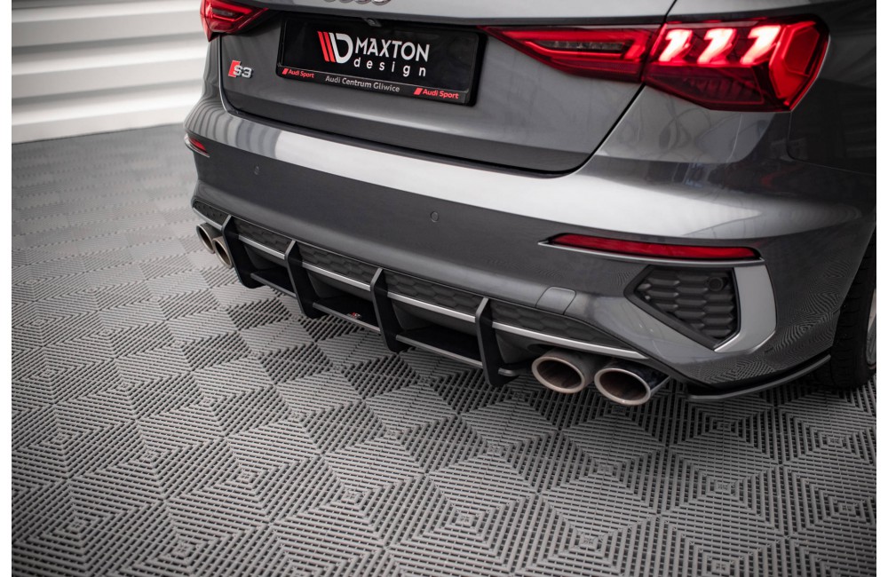 Street Pro Rear Diffuser Audi S3 Sedan 8Y - Black