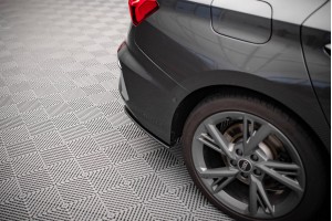 Street Pro Rear Side Splitters Audi S3 Sedan 8Y - Black