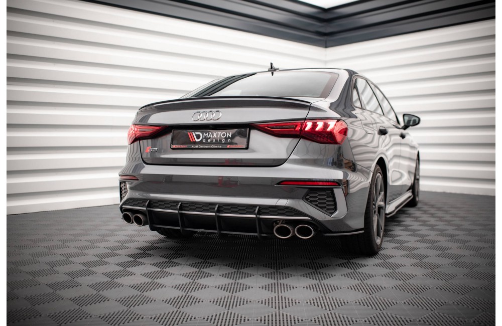 Street Pro Rear Side Splitters Audi S3 Sedan 8Y - Black