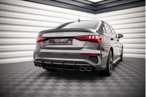 Street Pro Rear Side Splitters Audi S3 Sedan 8Y - Black