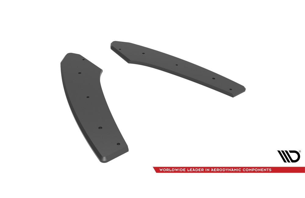 Street Pro Rear Side Splitters Audi S3 Sedan 8Y - Black
