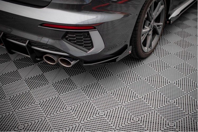 Street Pro Πίσω Πλευρικοί Splitters + Flaps Audi S3 Sedan 8Y