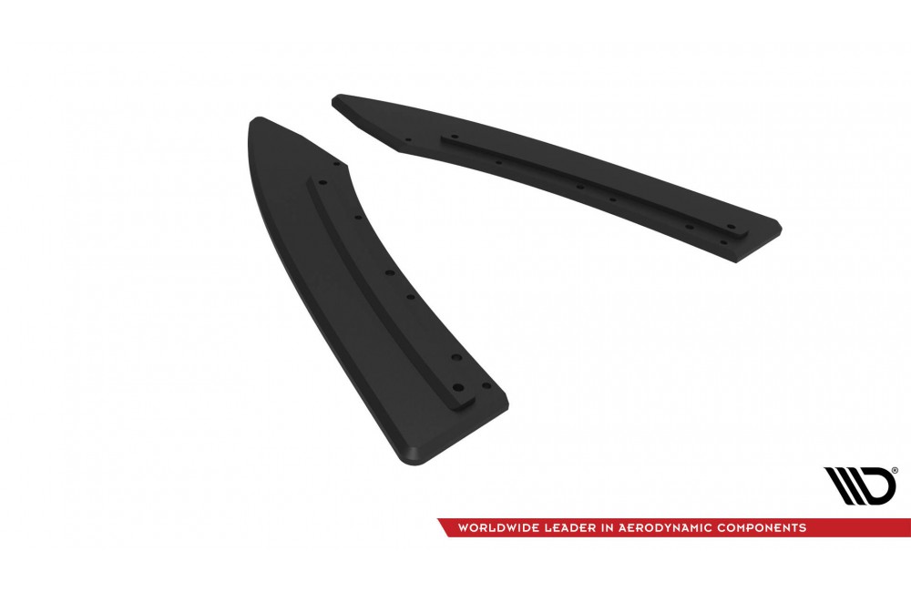 Street Pro Rear Side Splitters Audi S5 / A5 S-Line Coupe / Cabriolet 8T - Black