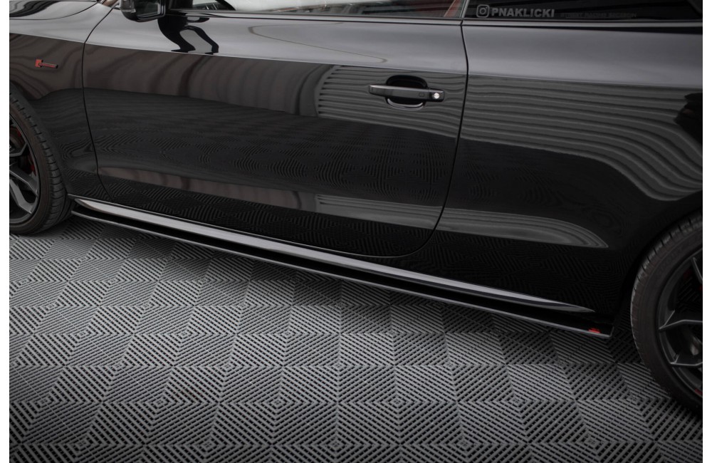 Street Pro Side Skirts Diffusers Audi A5 / A5 S-Line / S5 Coupe / Cabrio 8T / 8T Facelift - Black Street Pro Side Skirts Diffusers Audi A5 / A5 S-Line / S5 Coupe / Cabrio 8T / 8T Facelift - Black