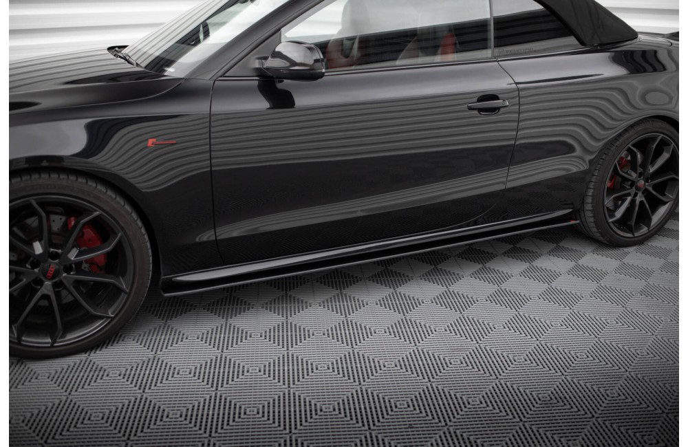 Street Pro Side Skirts Diffusers Audi A5 / A5 S-Line / S5 Coupe / Cabrio 8T / 8T Facelift - Black Street Pro Side Skirts Diffusers Audi A5 / A5 S-Line / S5 Coupe / Cabrio 8T / 8T Facelift - Black