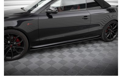 Street Pro Side Skirts Diffusers Audi A5 / A5 S-Line / S5 Coupe / Cabrio 8T / 8T Facelift - Black