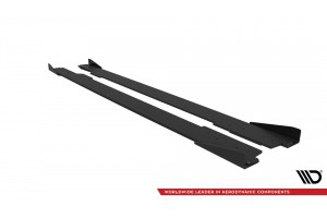 Street Pro Side Skirts Diffusers + Flaps Audi A5 / A5 S-Line / S5 Coupe / Cabrio 8T / 8T Facelift - Black + Gloss Flaps Street Pro Side Skirts Diffusers + Flaps Audi A5 / A5 S-Line / S5 Coupe / Cabrio 8T / 8T Facelift - Black + Gloss Flaps