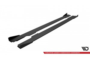 Street Pro Side Skirts Diffusers + Flaps Audi A5 / A5 S-Line / S5 Coupe / Cabrio 8T / 8T Facelift - Black + Gloss Flaps Street Pro Side Skirts Diffusers + Flaps Audi A5 / A5 S-Line / S5 Coupe / Cabrio 8T / 8T Facelift - Black + Gloss Flaps
