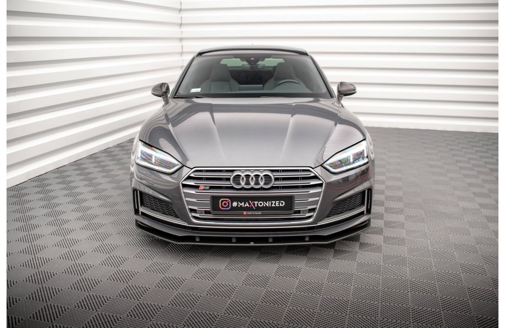 Street Pro Front Splitter Audi A5 S-Line / S5 Coupe / Sportback F5 - Black