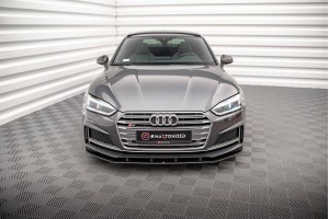 Street Pro Front Splitter Audi A5 S-Line / S5 Coupe / Sportback F5 - Black