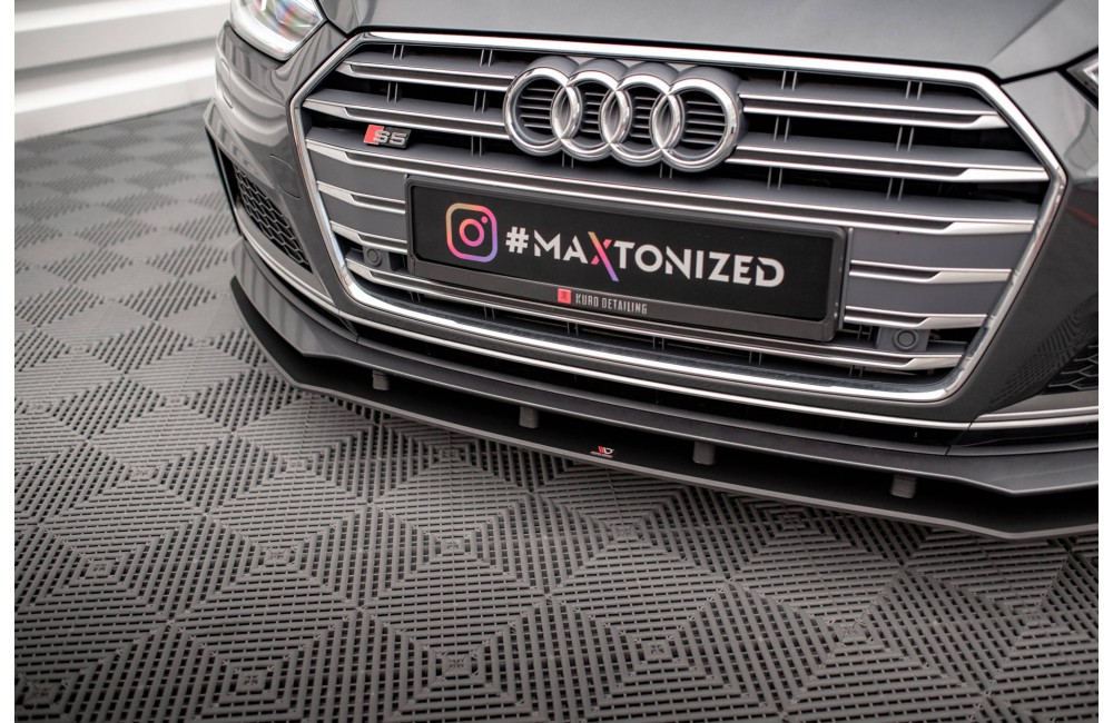 Street Pro Front Splitter Audi A5 S-Line / S5 Coupe / Sportback F5 - Black