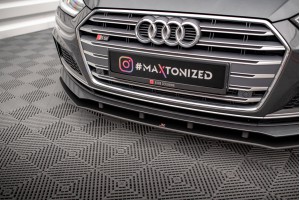 Street Pro Front Splitter Audi A5 S-Line / S5 Coupe / Sportback F5 - Black