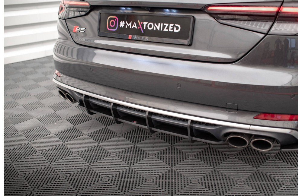 Street Pro Rear Diffuser Audi S5 Coupe / Sportback F5 - Black