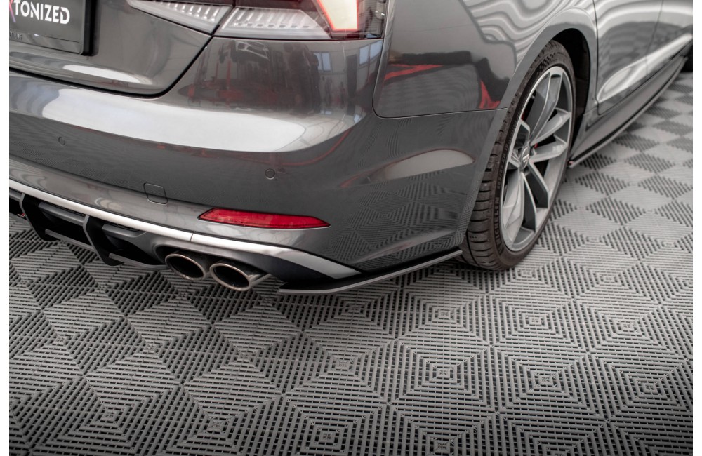 Street Pro Rear Side Splitters Audi S5 Sportback F5 - Black