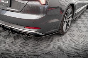 Street Pro Rear Side Splitters Audi S5 Sportback F5 - Black
