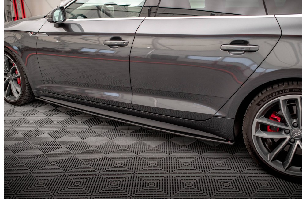 Street Pro Side Skirts Diffusers Audi A5 S-Line / S5 Sportback F5 - Black