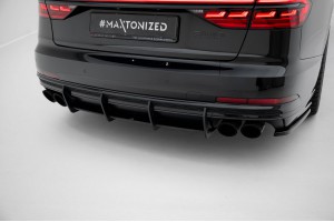 Street Pro Rear Diffuser Audi S8 D5 - Black