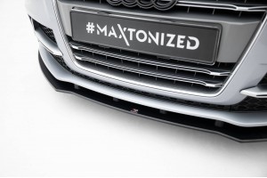 Street Pro Front Splitter Audi TT S / TT S-Line 8J Facelift - Black