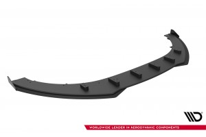 Street Pro Front Splitter + Flaps Audi TT S / TT S-Line 8J Facelift - Black + Gloss Flaps
