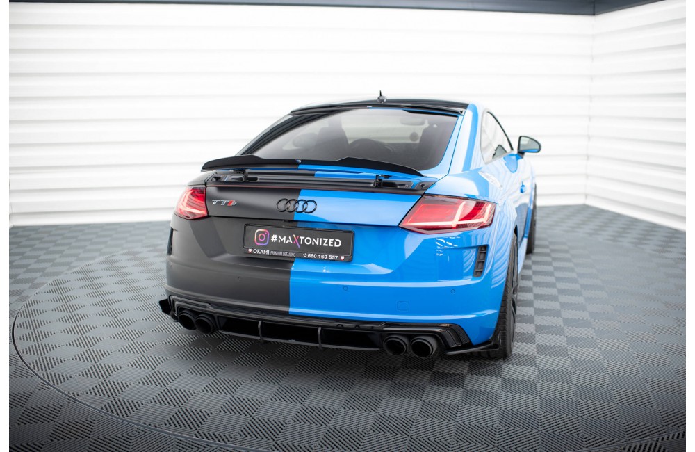 Street Pro Rear Diffuser Audi TT S 8S Facelift - Black